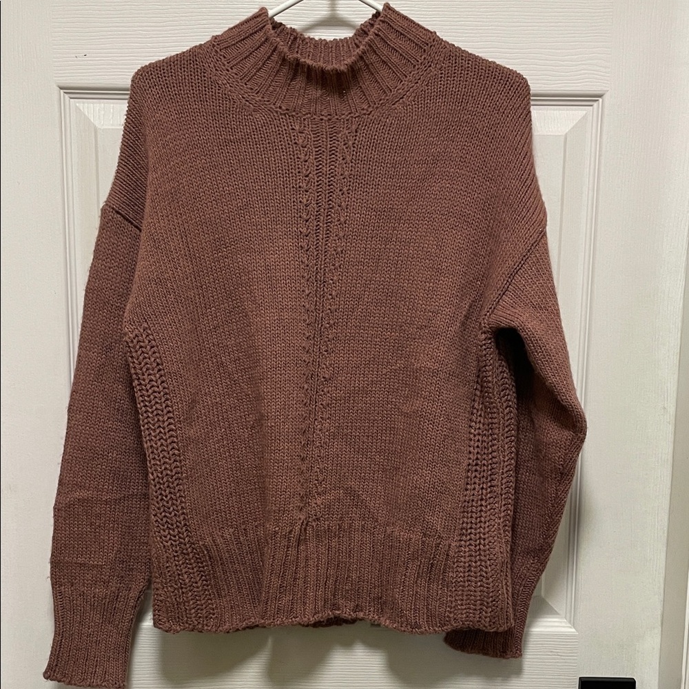 Indi & Cold | San Sebastian |Mauve |Crew Neck |Knit |Long Sleeve| Sweater|Size S